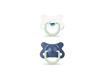 Picture of SUAVINEX DAY & NIGHT -2/4M SOOTHER SILICONE 2 PACK BLUE